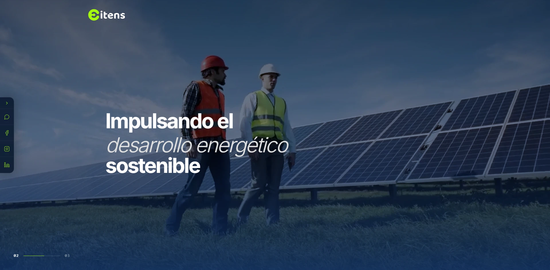 CITENS cybersecurity and renewable energy landing page