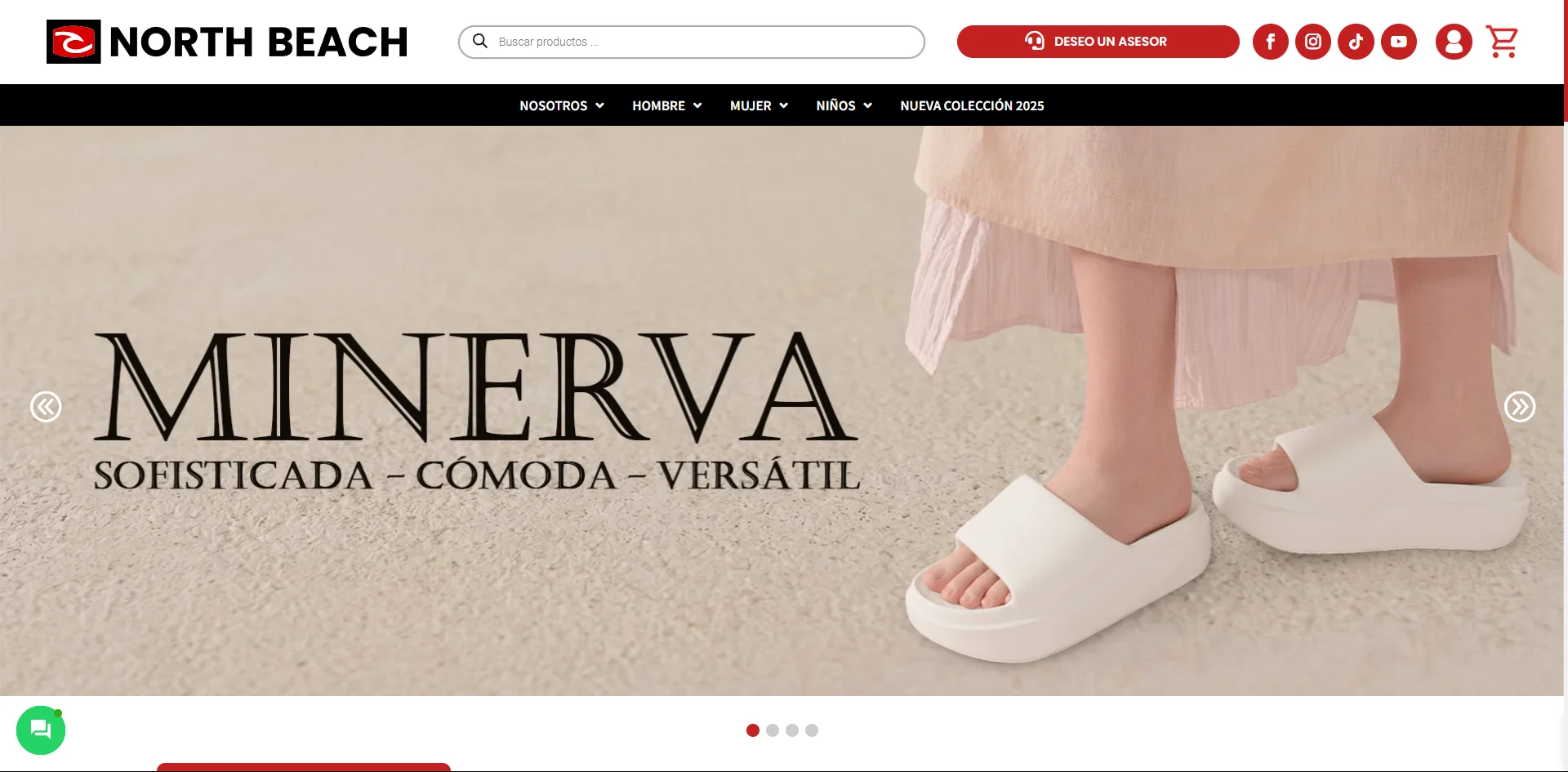 North Beach footwear e-commerce project