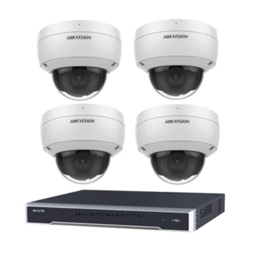 6MP 4CH Hikvision CCTV Kit_ 4x IP Vandalproof Cameras